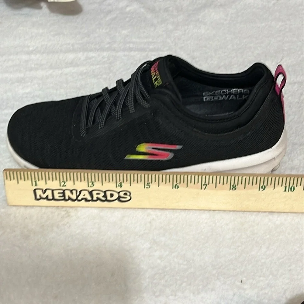 Skechers Go Walk Blossom‎ Wind Classic Washable Sneakers Womens Size 8.5 Black